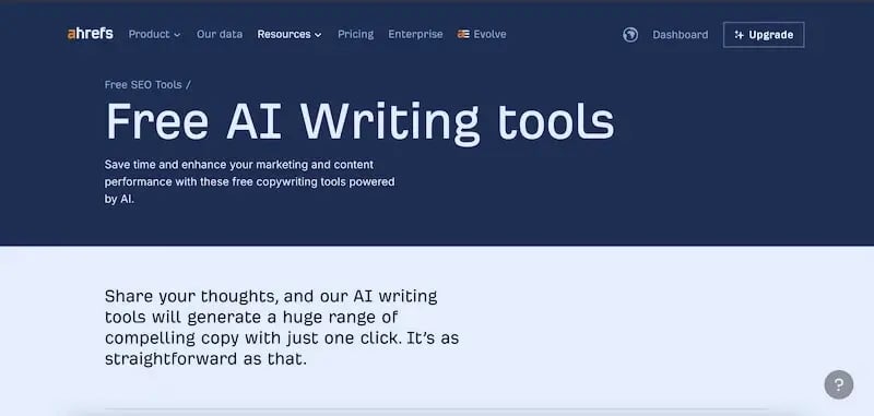 Ahrefs AI Content Helper2