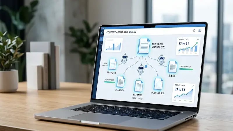 Automating Multilingual Technical Documentation with Content Agents