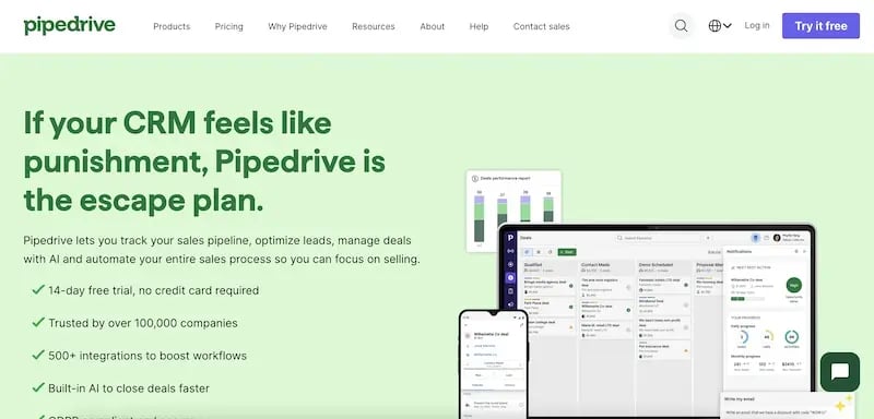 Best CRM Pipedrive Screenshot