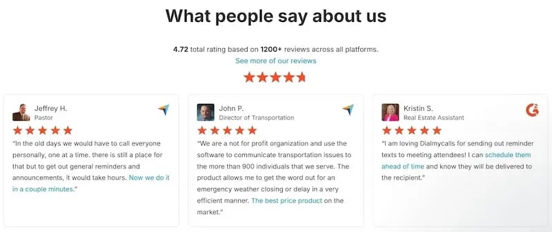 Dial my calls say about us