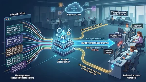 Smart Routing Workflows for Multi-Tiered Enterprise Support Engines