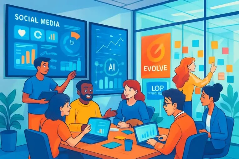 Ce se întâmplă în etapa de evoluție a Loop Marketing?