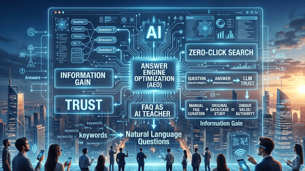 Optimizarea pentru AEO cu ajutorul întrebărilor frecvente
