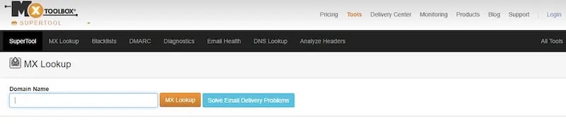MxToolbox domain