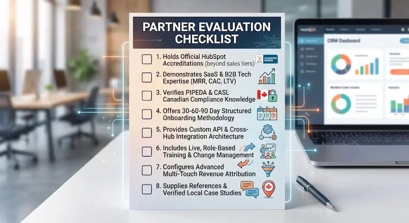 Partner Evaluation Checklist infographic
