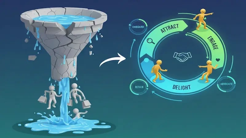 Why the "Funnel" is Broken: Moving to a Lifecycle Revenue Model