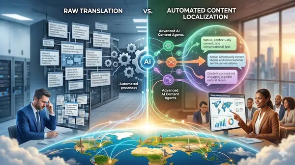 Localización automatizada vs traducción literal: estrategia global