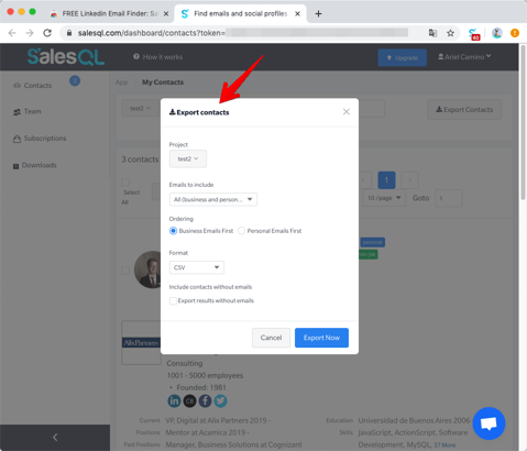 How to Export LinkedIn Contacts with Email