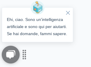 Chatbot dialog Italian