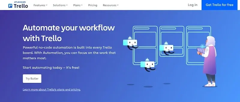Strategische Platzierung von Call-to-Actions (CTAs) auf der Trello B2B-Landingpage