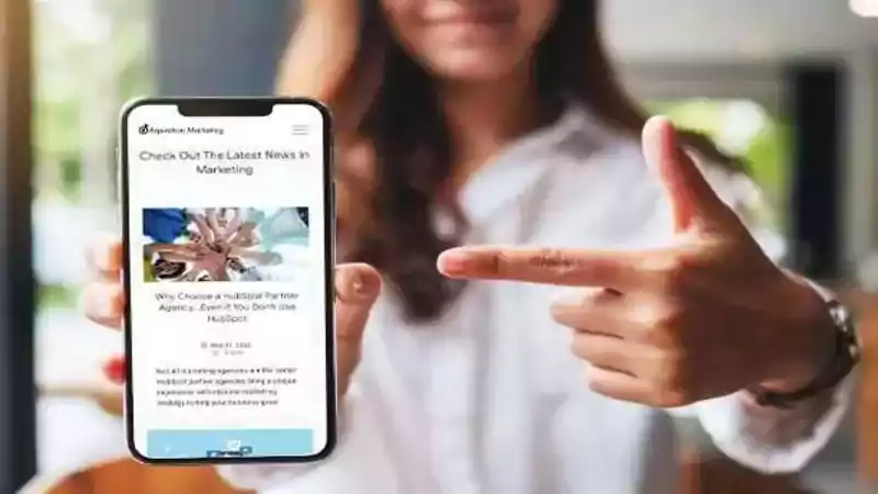 Exemple d'appel à l'action pour s'abonner aux communications d'Aspiration Marketing.