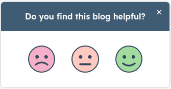 Iconos de caritas sonrientes y tristes para indicar la satisfacción del cliente.