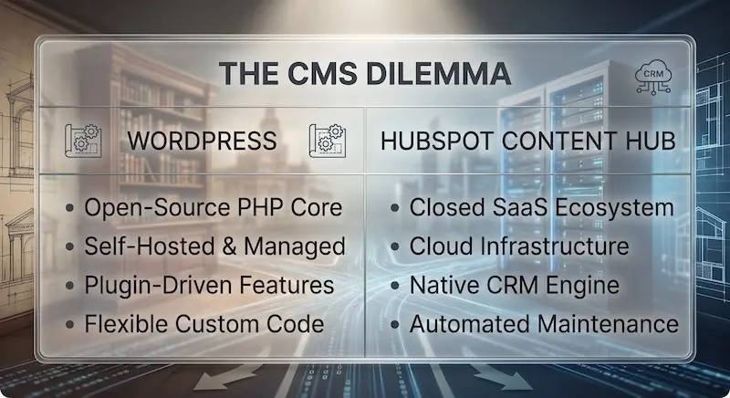 Comparație între WordPress și HubSpot Content Hub: care platformă scalează mai bine site-urile?