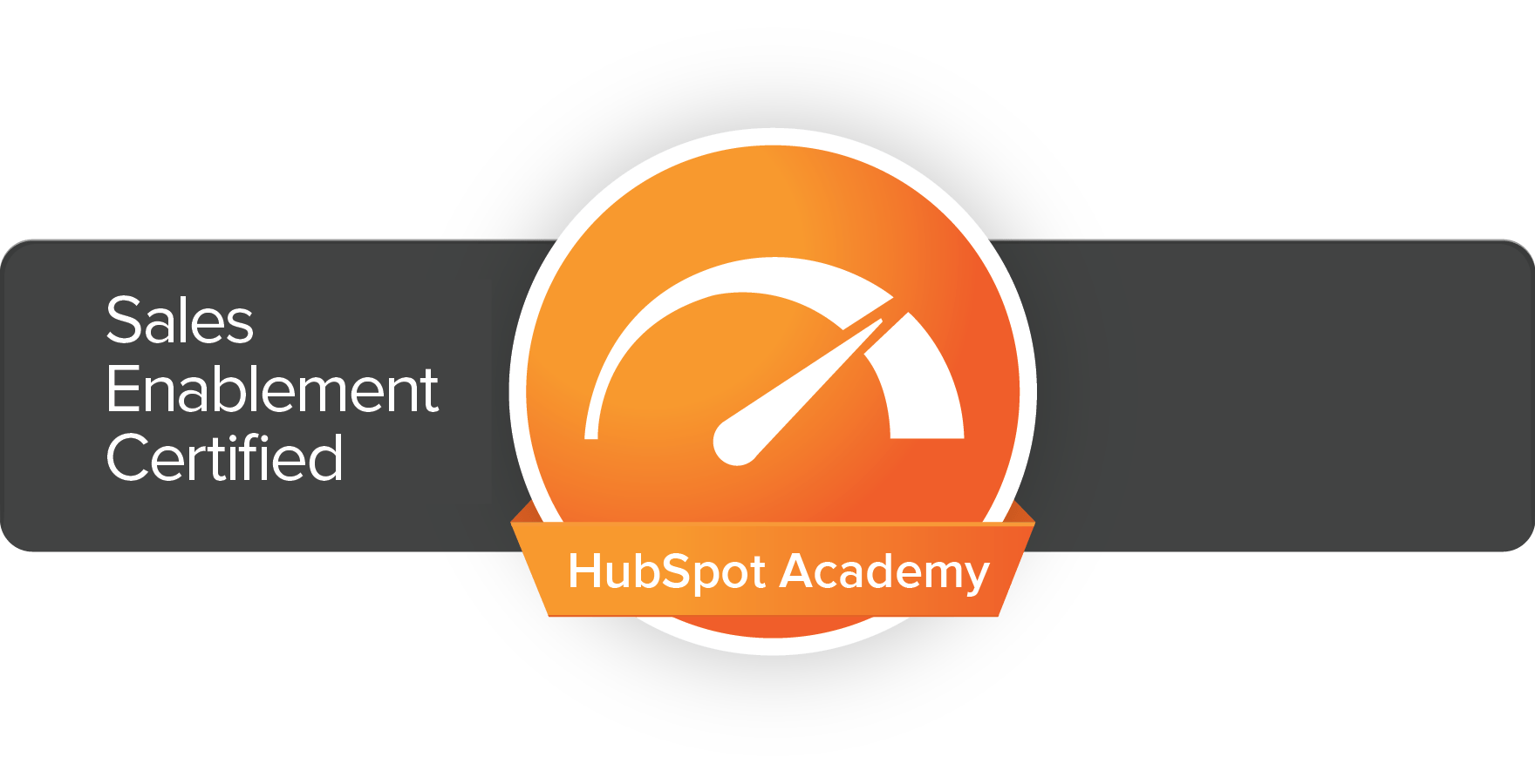 Insignia de la certificación de Habilitación de Ventas de HubSpot Academy