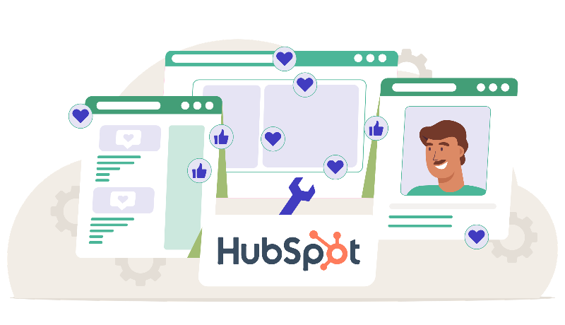 B2B 社交媒体营销中的 HubSpot 营销中心
