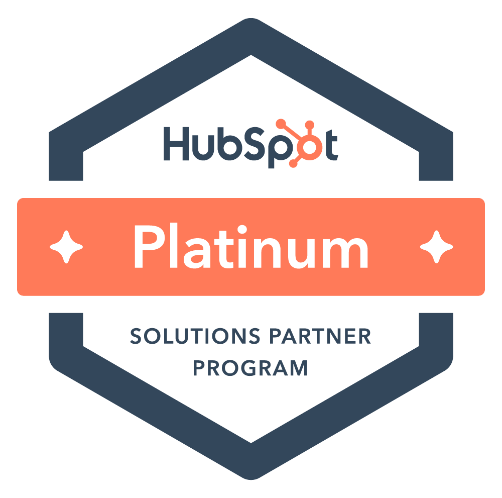 HubSpot Platinum Solutions Partner-Abzeichen