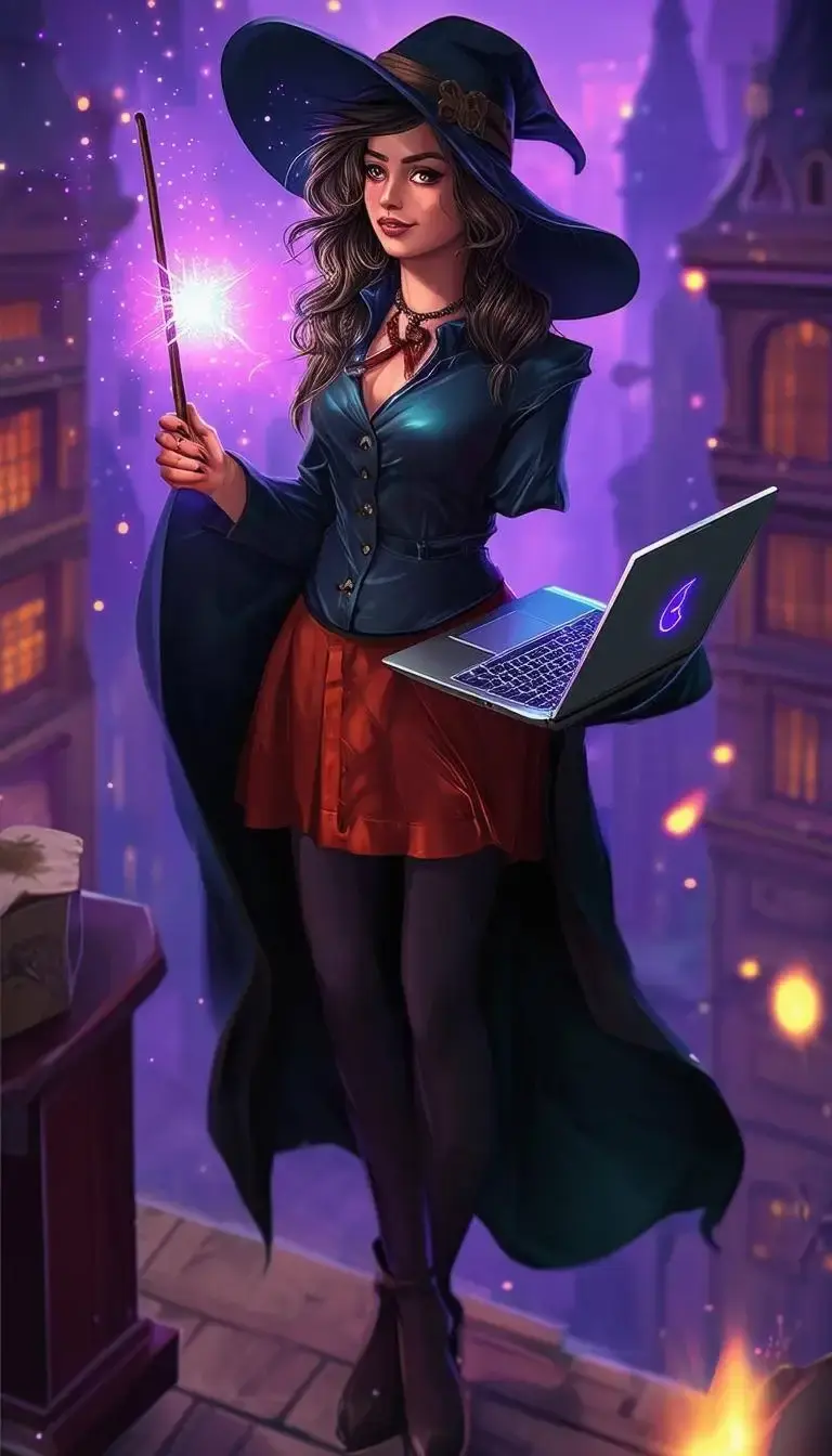 Une magicienne symbolisant une experte en développement commercial.