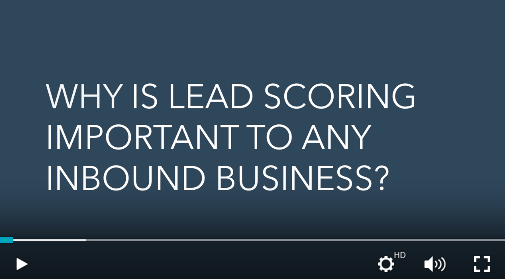 Schermata del sistema di lead scoring di HubSpot con punteggi di esempio