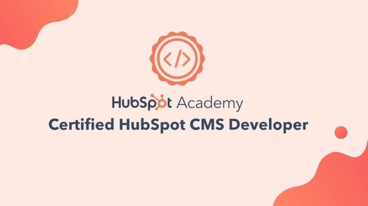 Image promotionnelle pour la certification HubSpot CMS pour les développeurs